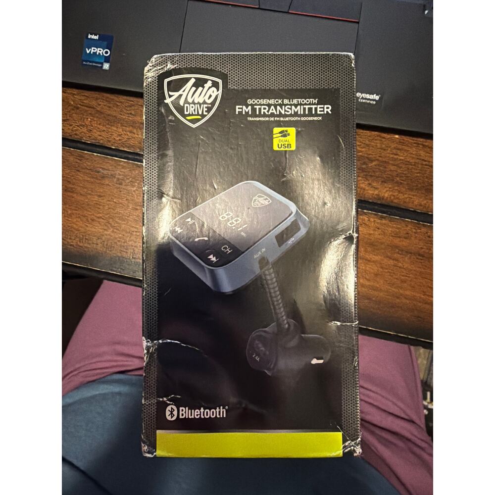 AutoDrive VM-208 Gooseneck Low Profile Bluetooth FM Transmitter with Enable